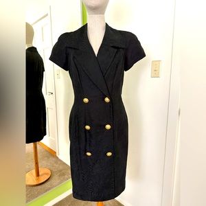 Vintage 1980s Liz Claiborne double breasted dress